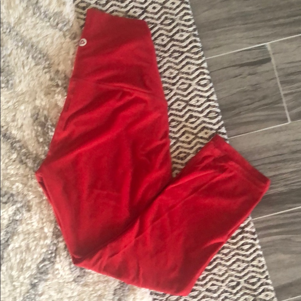 Red Tesla Leggings, Size M